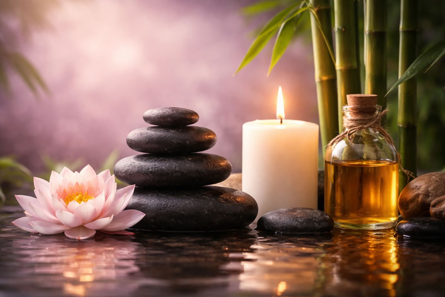 Thai massage therapist performing a treatment